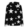 thumbnail image 3 of Maplenight Women's Star Graphic Hoodies Fleece Cute Oversized Sweatshirts Loose Fit Casual Fall Pullover Tops Clothes, 3 of 5