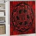 thumbnail image 6 of Orinice Celtic Design Symbolism Bathroom Decor Set with Hooks, Colorful Luxurious Graphic Print Polyester Fabric Fashion Shower Curtain for Home Decoration 60x72, 6 of 7