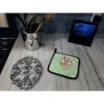 thumbnail image 4 of Carolines Treasures CK4357PTHD Yorkie Green Flowers Pair of Pot Holders 7.5HX7.5W multicolor, 4 of 4