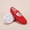 Red, variant on Dance Shoes with Plush Lining and Cloth Toe, Soft Soles for Cold Weather Practice, Cozy Elastic Design for Dance Training and Exercise