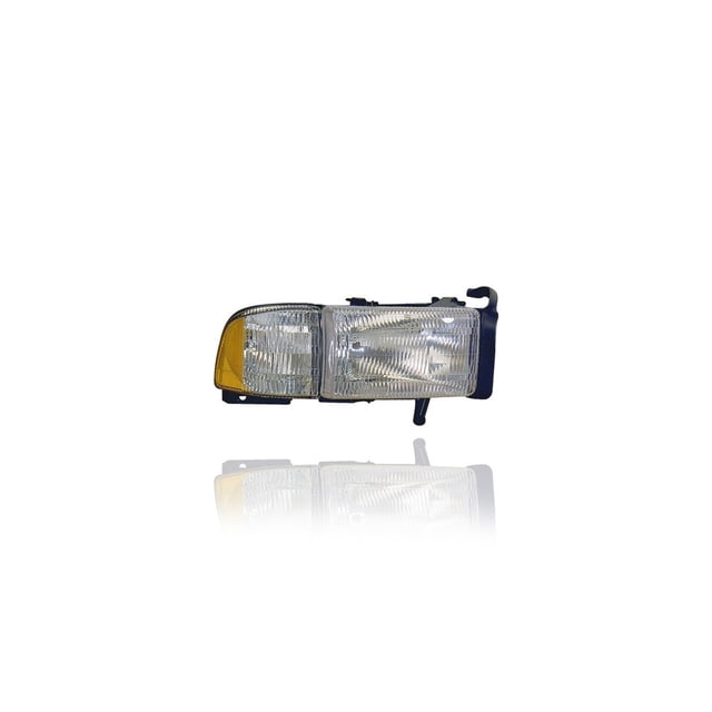 Headlight Assembly - Compatible/Replacement for '94-01 Dodge Pickup - With Parking Signal Corner Lamp - Right Hand - Passenger - 55076748AO