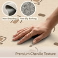 thumbnail image 6 of ODIKA 2'x3' Tan Beige Abstract Geometric Letter Washable Accent Rug Modern Minimalist Typography Motif Contemporary Pet Friendly, Bedside Mat for Bedroom, Nursery, RV, 6 of 7
