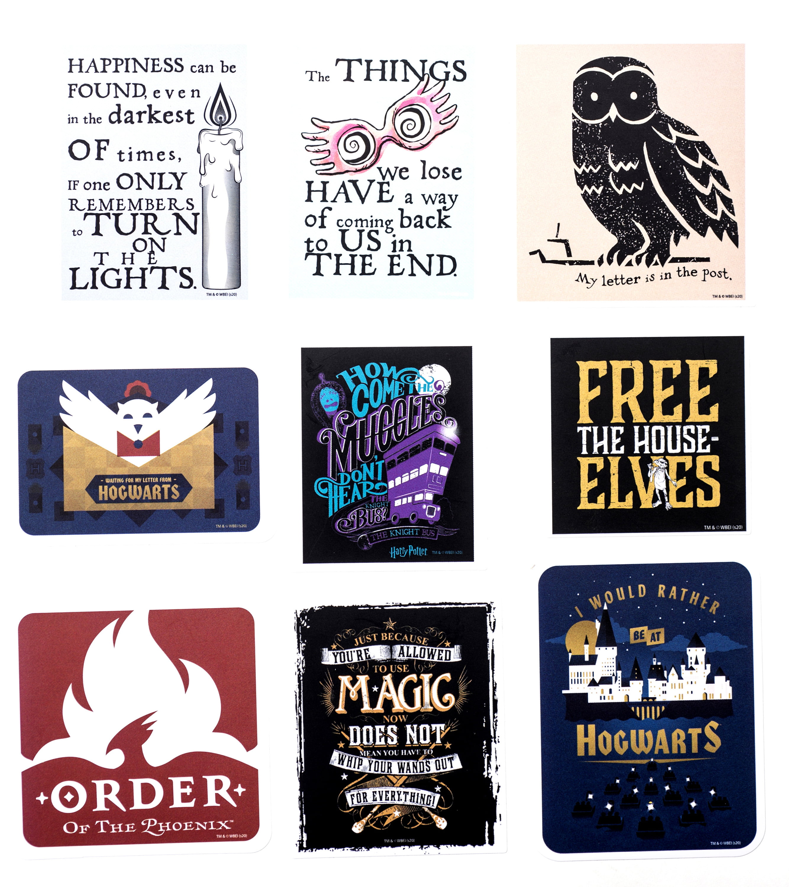 Conquest Journals Harry Potter Potions Labels Vinyl Stickers, Set of 50, Official Labels from The Wizarding World, Waterproof and UV Resistant, Great