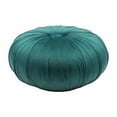 thumbnail image 2 of 25.6" x 25.6" x 13.6" Green, Velvet, Wood, Ottoman, 2 of 6