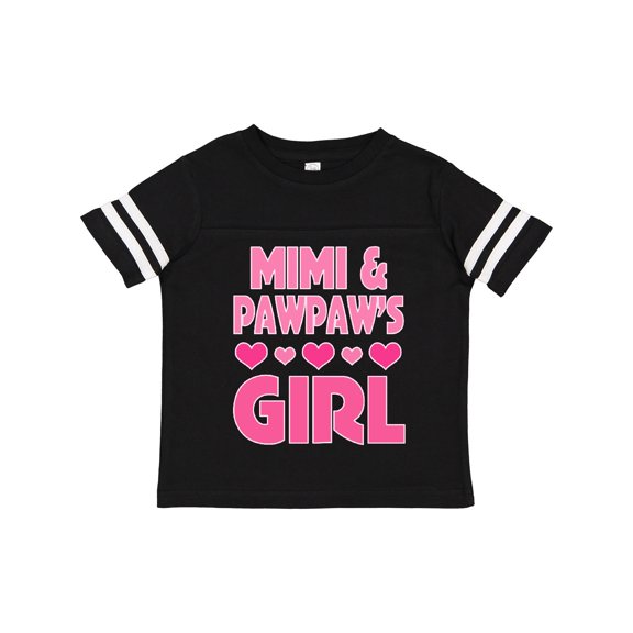 Inktastic Mimi and Pawpaw Girl Granddaughter Valentine Girls Toddler T-Shirt