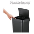 thumbnail image 4 of Bote de basura plastico con Sensor automático resistente 50L Hana EKO negro, 4 of 5