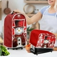 thumbnail image 2 of Renewold Red Snowman Blender Cover Toaster Cover Wide Slot Bread Maker Cover 2 Slice Small Kitchen Appliance Cover Anti Dirty Blender Bag Dust Cover Christmas Decoration, 2 of 6