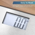 thumbnail image 2 of Stainless Steel Digital Body Weight Bathroom Scale Step-On Technology Large Blue LCD Backlight Display, 400 Pounds , Grey, 12x12 Inch (Pack of 1), 2 of 6