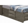 thumbnail image 2 of King Size metal storage bed frame does not need box spring gray mute master bedroom, 2 of 5