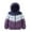 ColorblockPurple, variant on HILEELANG Kids Boy Winter Hodded Puffer Color-Block Jackets Coats Light Weight Outerwear Dusty Pink 7-8 Years