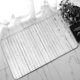 thumbnail image 1 of ABPHQTO Felpudo de madera pintada en blanco desgastado, alfombra de entrada, alfombra de suelo, decoración del hogar, 45x75 cm, 1 of 1