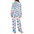 thumbnail image 4 of FOR U DESIGNS Aestheic Butterfly Womens Button Down Pajama Sets Long Sleeve Button Up Pajamas for Women 2 Pack Size L Jogger Loungewear Pants and Tops Sleepwear Pjs, 4 of 7