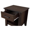 thumbnail image 4 of Maklaine Contemporary Manufactured Wood 1 Drawer Nightstand in Wenge, 4 of 7