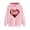 K Pink, variant on Fjofpr Women Clothes under $10 Womens Sweatshirts & Hoodies on Women's Print Winter Hoodie Pullover Tops Long Sleeved Comfortable Sweatshirt