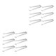 thumbnail image 4 of Matsuzay Juego de 6 pinzas para hielo de acero inoxidable, sin olor, fácil de almacenar, ahorra tiempo y esfuerzo, Clip de cocina, buen 15cm 2Conjunto, 4 of 6