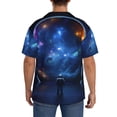 thumbnail image 3 of Sikiie Astronaut Men's Cuban Shirt, Hawaiian Shirts, Business Casual Button Down Shirts, Short Sleeve Shirt-X-Large, 3 of 5