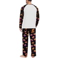 thumbnail image 5 of DORKASM Men's Halloween Pajamas Sets 2 Piece Long Sleeve Loungewear | Breathable Pj Shirts & Soft Cozy Halloween Pajama Pants with PocketsPumpkin Graphic Sleepwear Black L, 5 of 5