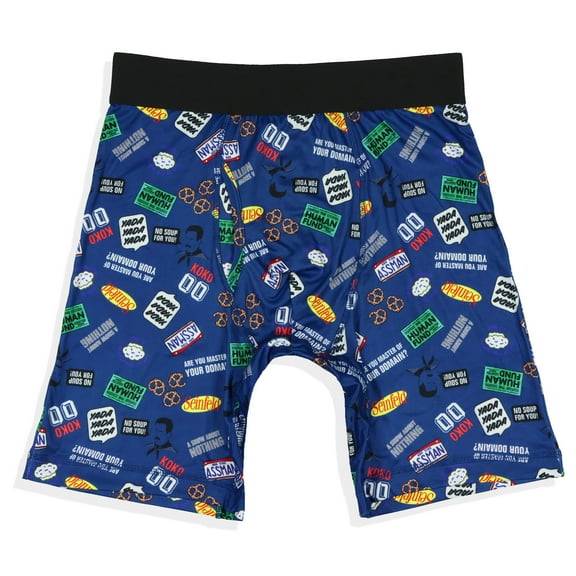 Seinfeld Boxer Briefs Men's No Soup for You TV Show Quotes Snug Fit Underwear