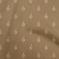 thumbnail image 1 of oneOone Velvet Brown Fabric Asian Floral Block Fabric For Sewing Printed Craft Fabric By The Yard 58 Inch Wide, 1 of 5