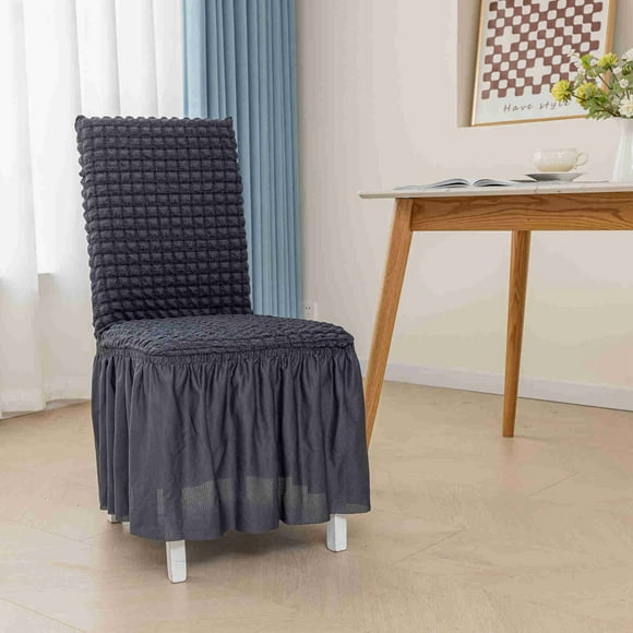 Three Seersucker Chair Cover Lace Skirt Home Universal Full Elastic Dining Chair Cover 3 Couch Cushion Covers Cushion Cover Recliner Slipcovers Stretch Slipcover Heavy Duty Couch Covers for Dogs Couch