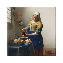 Stupell Industries The Kitchen Maid Johannes Vermeer Classical Painting Painting Gallery Wrapped Canvas Print Wall Art, Design by one1000paintings