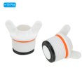 thumbnail image 3 of G1" Male Thread PPR Pipe Fitting End Cap with Butterfly, Tubing Stopper for Preventing Leakage, White 10Pcs, 3 of 4