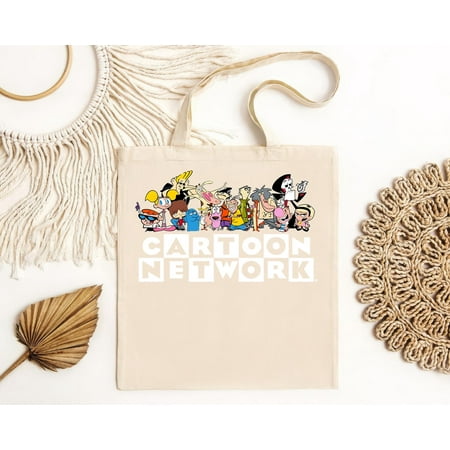 vintage New Cartoon Network 90s Character Squad Men s Vintage Retro Tote Bag-TH39846