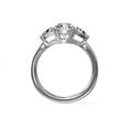 thumbnail image 2 of 1.00 Ct Clarity VS1 Color F-G Cushion Natural Diamond Stunning Three Stone Engagement Ring for Womene Solid 14K White Gold Size 7.5, 2 of 8