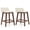 Brown, variant on Topbuy Counter Height Stools Set of 2 24 Inch Low-Back High-Top Chairs w/ Padded Seat & Backrest White