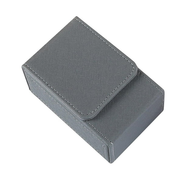 caja de baraja de cartas coleccionables Hugo portatarjetas contenedor organización de tarjetas de exhibición para tarjetas coleccionables gris