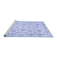 thumbnail image 2 of Ahgly Company Machine Washable Indoor Square Oriental Blue Traditional Area Rugs, 6' Square, 2 of 4