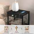 thumbnail image 6 of OLOV Modern Nightstand with Charging Station, Black, 6 of 14