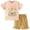 A210-Beige, variant on TOWED22 Toddler Girl Summer Outfits 2Pcs Clothes Fruit Graphic T-Shirt Elastic Waist Denim Shorts 12M-4T(Blue,7-8 Y)