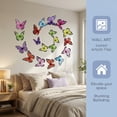 thumbnail image 5 of REGALWOVEN 90 PCS Butterfly Wall Decals for Wall-3D Butterflies Removable Mural Decals Home Decoration for Nursery Bedroom Green Blue 3.1" x 2.6", 5 of 5