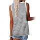 thumbnail image 2 of Guardurnaity Camiseta sin mangas con cuello en V para mujer Camiseta sin mangas de color informal Camiseta sin mangas con bloque Prendas para la parte del cuerpo raya blanca L, 2 of 6