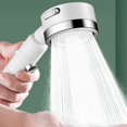 thumbnail image 2 of CASAFUN Premium High Pressure Shower Handheld Showerhead with 3 Spray Modes for the Elderly Children, Modern Chromes Look Built in Power Spray for Home, Gym, Hotel, Bath, 2 of 9