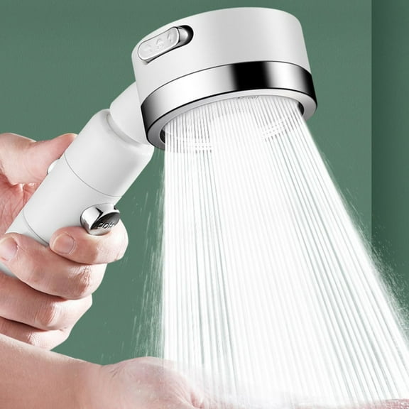 PPgejGEK High Pressure Shower Head with 3 Modes Water Saving Nozzle Handheld Spray 360 Swivel Design for Bathroom Spa Experience Easy Install ABS Material 10.24x3.35in
