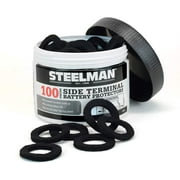 STEELMAN 96994 Black Terminal Protectors for Side Post Batteries, 100-Pack