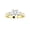 Yellow Gold, variant on 1 to 5 Carat Round Channel Set 3 Three Stone Diamond Engagement Ring J I1 Clarity Center Stones 14K White Gold 1 Carat Lab Grown Size-4