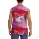 thumbnail image 4 of Fotbe Pink Pig Men's Camiseta sin Mangas Estampada para Hombres, Playera Casual para Gimnasio, Entrenamiento, Playa-Medium, 4 of 7
