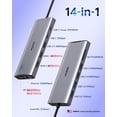 thumbnail image 2 of Estación de acoplamiento IAVKYU Triple 4K USB-C con 14 puertos en 1 100W PD, 2 of 8