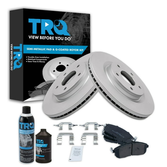 TRQ Front Brake Pad & Rotor Kit BKA20652 Fits Select 2011-2017 Nissan Juke , 2017-2019 Nissan Sentra