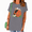 Grey, variant on UNISHE Halloween Pumpkin Cat Relaxed Crew Neck Short Sleeve Graphic Tee