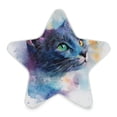 thumbnail image 2 of Star Shaped Energy Saving Night Light Living Room Night Light, Bedroom Night Light, Corridor Night Light, Study Night Light Blue Watercolor Cat, 2 of 6