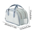 thumbnail image 3 of Clear Waterproof Travel Bag Transparent Makeup Organizer with Handle Large Capacity Portable Toiletry and Cosmetic Wash Bag for Travel, 3 of 6