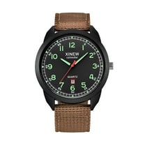 DESIGNICE Men's Nylon Waterproof Date Quartz Watch Analog Quartz Wrist Watches Watch for Nurses Women Woman's Smart Watch Watch for Seniors Men's Sports Watch Wave Watch