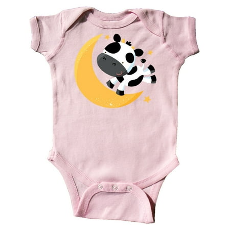 

Inktastic Cow Over The Moon Rhyme Gift Baby Boy or Baby Girl Bodysuit