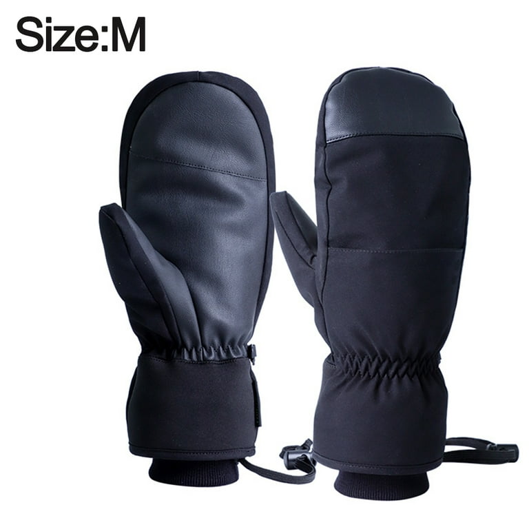 Winter Ski Mittens for Men & Women - Warm Snow Mitts for Cold