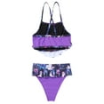 thumbnail image 4 of Alvivi Girls 2Pcs Bikini Suit Ruffle Hem Tube Top Bottom Swimwear Set 2-10, 4 of 7