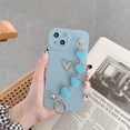 thumbnail image 1 of For Phone 14 Pro Max Case Women with Full Camera Lens Protection and Hand Strip Loop,Silicone Heart Girly Cute Phone 14 Pro Max Case, 1 of 5